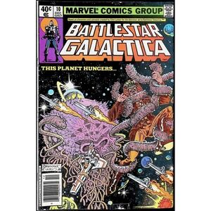 Marvel Comic Book Battlestar Galactica #10 Newsstand 1979 Glen Larson Apollo